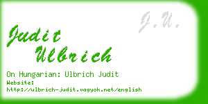 judit ulbrich business card